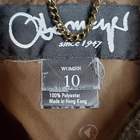 Vintage Obermeyer Red Ski Jacket Quilted faux fur lined hood‎ arm patch size 10 - Picture 5 of 13